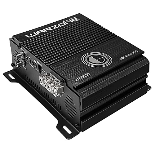 Gravity Audio E1500.1D Warzone 1500W True RMS Car Amplifier Class D Amp 1/2/4 Ohm Stable with Remote Sub Control Gravity Audio E1500.1D Warzone 1500W True RMS Car Amplifier Class D Amp 1/2/4 Ohm Stable with Remote Sub Control